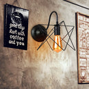 GobekUsa Black Cage Guard Wall Sconce LED Lamp Indoor Retro Lighting Fixture