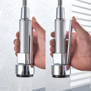 GobekUsa Kitchen Faucet Pull Out Dual Spout Single Handle Mixer Tap 360 Rotation