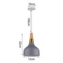 GobekUsa Industrial Gray Pendant Light with LED for Living Room, Foyer - Modern Luminaire