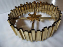 GobekUsa Gold Metal Crystal Chandelier Pendant with G9 Led Bulb