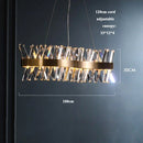 GobekUsa Gold Crystal LED Chandelier for Dinning Room