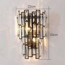 GobekUsa Crystal Wall Lamp for Modern Light Luxury Living Room, Bedroom, and Dining Area