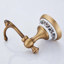 GobekUsa Antique Bronze Ceramic Robe Hook Wall Mounted Coat Hook Bathroom Accessories