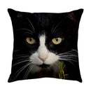 GobekUsa Cute Cat Sofa Cotton Linen Cushion Cover Pillowcase Home Decor Pillow