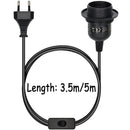 GobekUsa LED Pendant Light Fixture with E27 Lamp Base Holder and Switch
