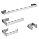 GobekUsa Brushed Nickel Stainless Steel Bathroom Hardware Set - 4-Piece Accessory Kit