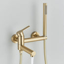 GobekUsa Gold Bathtub Faucet with Swivel Tub Spout & Full Shower Set.