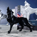 GobekUsa Geometric Wolf Statue Resin Abstract Animal Figurine Home Office Decor Sculpture