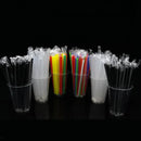 GobekUsa Clear Individually Wrapped PP Drinking Straws - 100PCS Smoothies Tea Party Durable