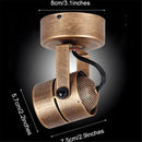GobekUsa Industrial Mini Ceiling Spotlights - Retro Adjustable Bronze Lamps