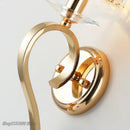 GobekUsa Crystal Gold Wall Lamp: Luxury LED Lighting for Living Room and Bedroom