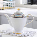 GobekUsa Bone China Tea Pot: Elegant European Porcelain Coffee Pot for Tea Lovers.