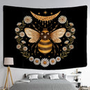 GobekUsa Bee Daisy Wall Hanging: Bohemian Hippie Witchcraft Plant Dorm Decor