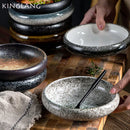 GobekUsa Ceramic Kimchi Plate - 6inch Round Dish - Solid Glaze