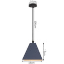 GobekUsa Industrial Gray Pendant Light with LED for Living Room, Foyer - Modern Luminaire