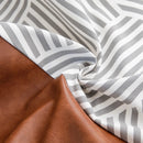 GobekUsa Brown Faux Leather Pillow Cover for Home Decoration