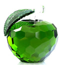GobekUsa 3D Crystal Yellow Apple Glass Paperweight Figurine Ornaments - Office Desktop Decoration