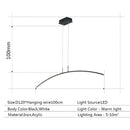 GobekUsa LED Pendant Lamp: Modern Office Kitchen Chandelier, Nordic Style Ceiling Light, AC110V 220V