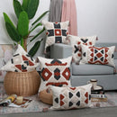 GobekUsa Boho Style Embroidered Pillow Cover with Tassels for Living Room & Bedroom