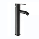 GobekUsa Black Golden Single Handle Bathroom Basin Faucet for Deck Mount Vessel Sink