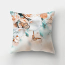 GobekUsa Butterfly Flower Pillow Case: Colorful Animal Landscape Sofa Cushion Cover