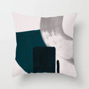 GobekUsa Geometric Stitch Print Pillow Cover - Modern Minimalist Office Cushion