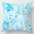 GobekUsa Blue Geometric Marble Stripe Line Pillowcases for Car Sofa Decor