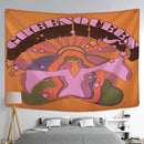 GobekUsa Cat Paws Tapestry: Bohemian Witchcraft Tarot Card Psychedelic Hippie Girl Dorm Decor
