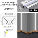 GobekUsa 1M Frameless Embedded LED Aluminum Profile for Linear Strip Lights