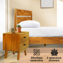 Silvia Solid Wood Nightstand by Megsu