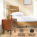 Silvia Solid Wood Nightstand by Megsu