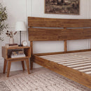 Aurora Solid Wood Bed Frame by Megsu