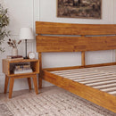 Aurora Solid Wood Bed Frame by Megsu