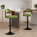 Swivel Bar Stool — Rustic Modern Height Adjustable Seat