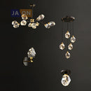 GobekUsa Crystal Copper Chandelier Lighting for Dinning Room