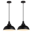 GobekUsa Industrial Loft Iron Pendant Lights for Dining Room, Cafe, Kitchen - Set of 2