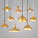 GobekUsa Gold Wrought Iron Chandelier Pendant Light, E27 LED, Nordic Retro Style