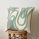 GobekUsa Blue Tufted Geometric Boho Style Cushion Cover 45x45cm for Home Decor
