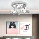 GobekUsa Crystal LED Ceiling Chandelier for Modern Living Room Decor Luxe Lighting Fixtures