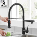 GobekUsa Kitchen Mixer Tap Dual Spout Hot Cold Deck Mounted Faucet