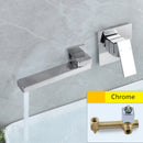 GobekUsa Brushed Gold In-Wall Basin Faucet Set, Hot Cold Bathroom Sink Mixer Tap