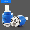 GobekUsa 35/40mm Ceramic Faucet Cartridge for Kitchen Bathroom Tap - Water Saving