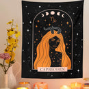 GobekUsa Celestial Constellation Tapestry Moon Phase Wall Hanging for Unique Home Décor