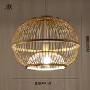 GobekUsa Japanese Bamboo Chandelier Lights for Bedroom Living Room Tea Room Zen Lamps