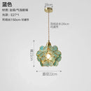 GobekUsa Glass Copper Pendant Light: Modern Nordic Style Hanging Lamp for Kitchen, Dining, and Living Room