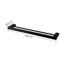 GobekUsa Black Matte Stainless Steel Bathroom Hardware Set: Paper Holder, Toothbrush Holder, Towel Bar & Accessories
