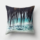 GobekUsa Green Tropical Leaves Forest Pillowcase - Natural Mountain Ocean Wave Decor