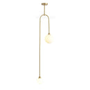 GobekUsa Glass Ball Pendant Lights with U-Shaped Metal Rod - Nordic Modern Design