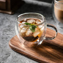 GobekUsa Double-Walled Transparent Glass Cup - Versatile Drinkware for Any Occasion