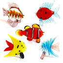 GobekUsa Crystal Glass Tropical Fish Figurines | Hand Blown Modern Home Decor